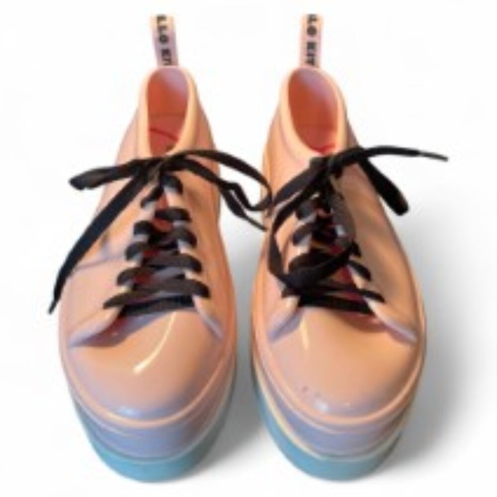 Melissa x Hello Kitty Pink Jelly Platform Sneakers | Women’s 9 EU 40